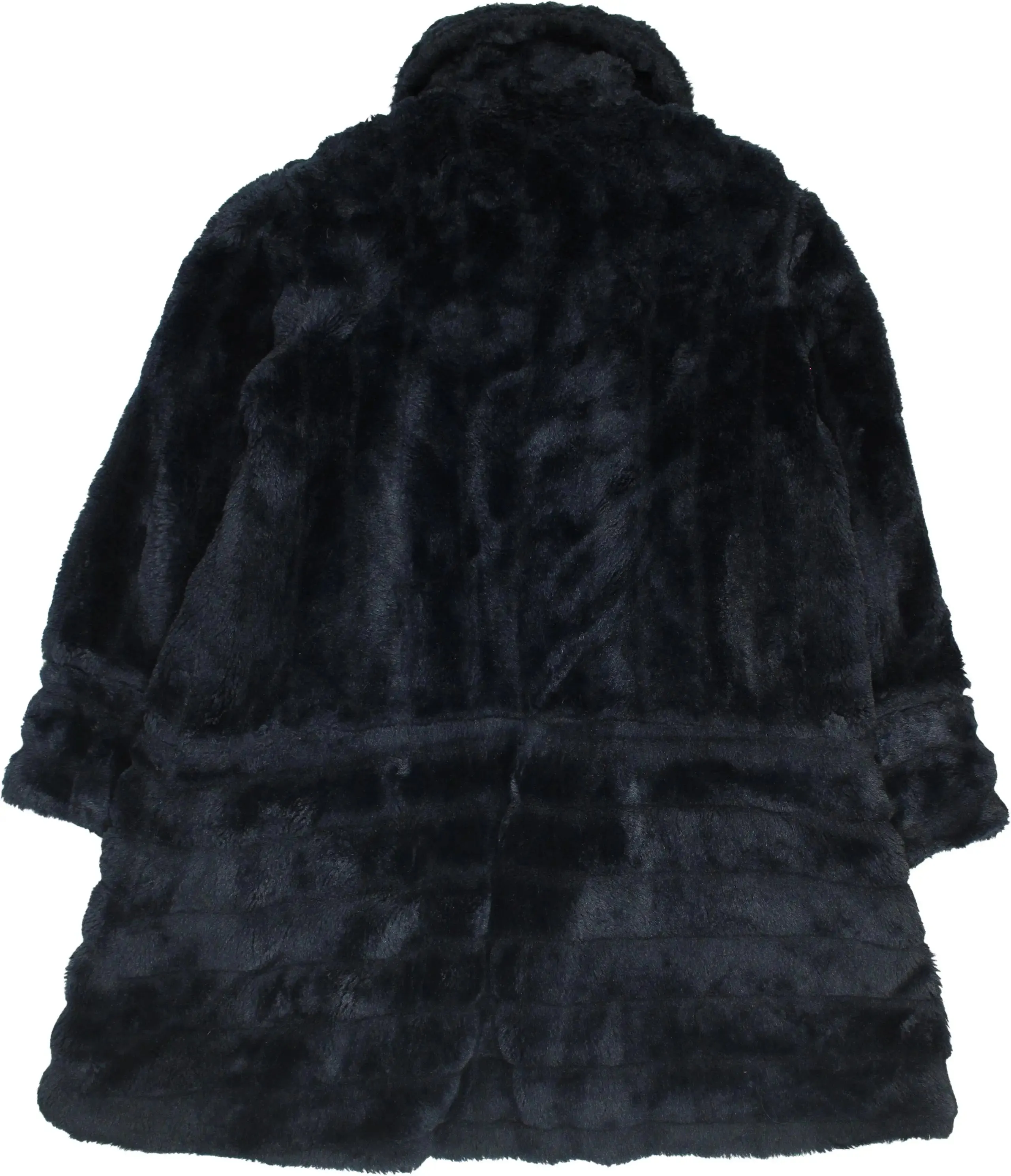 80s Blue Faux Fur Coat