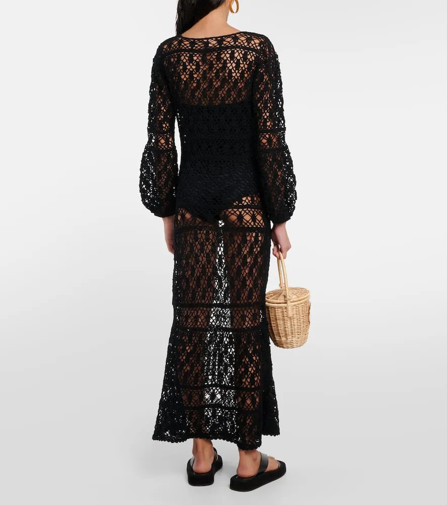 Anna Kosturova Bianca crochet maxi dress