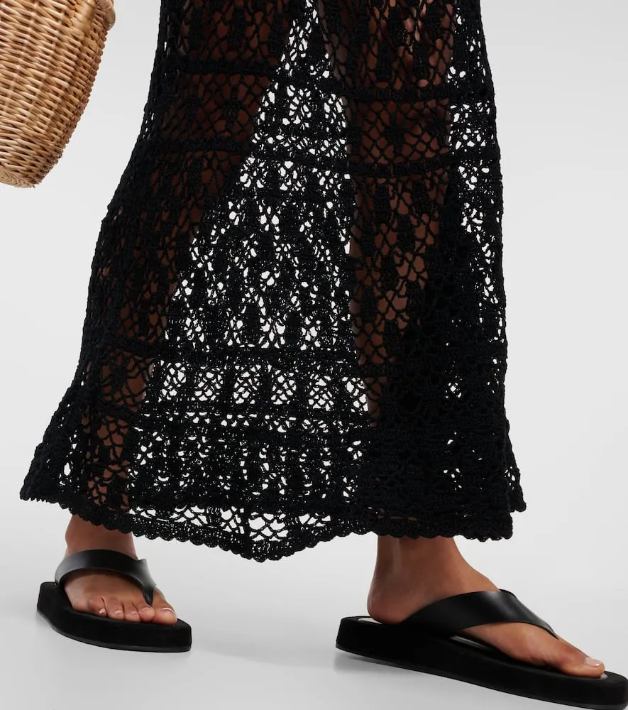 Anna Kosturova Bianca crochet maxi dress