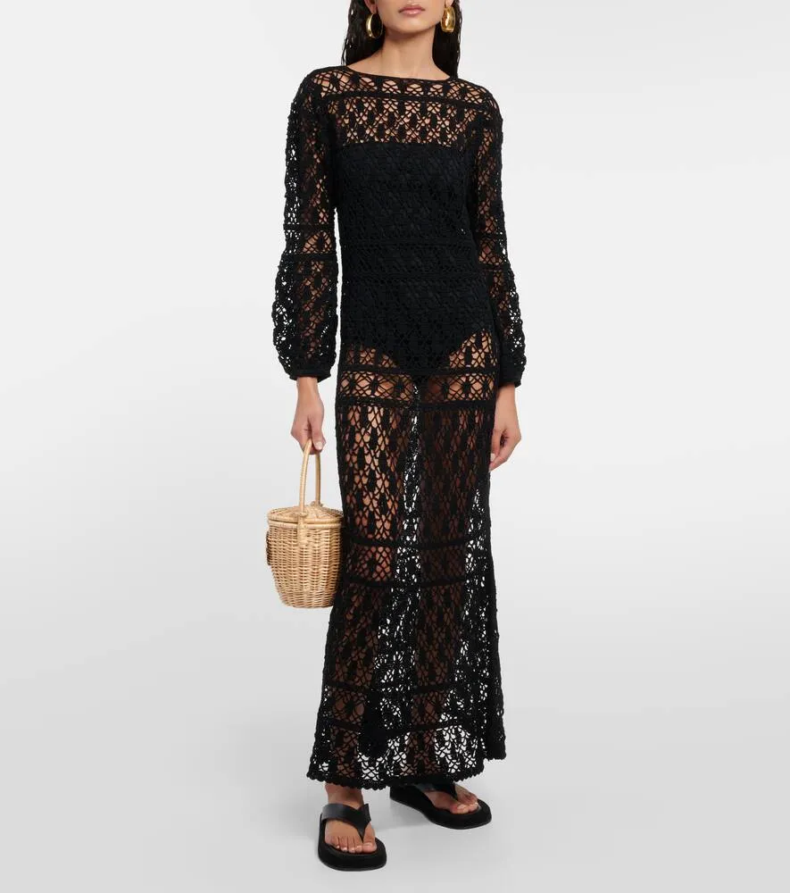 Anna Kosturova Bianca crochet maxi dress