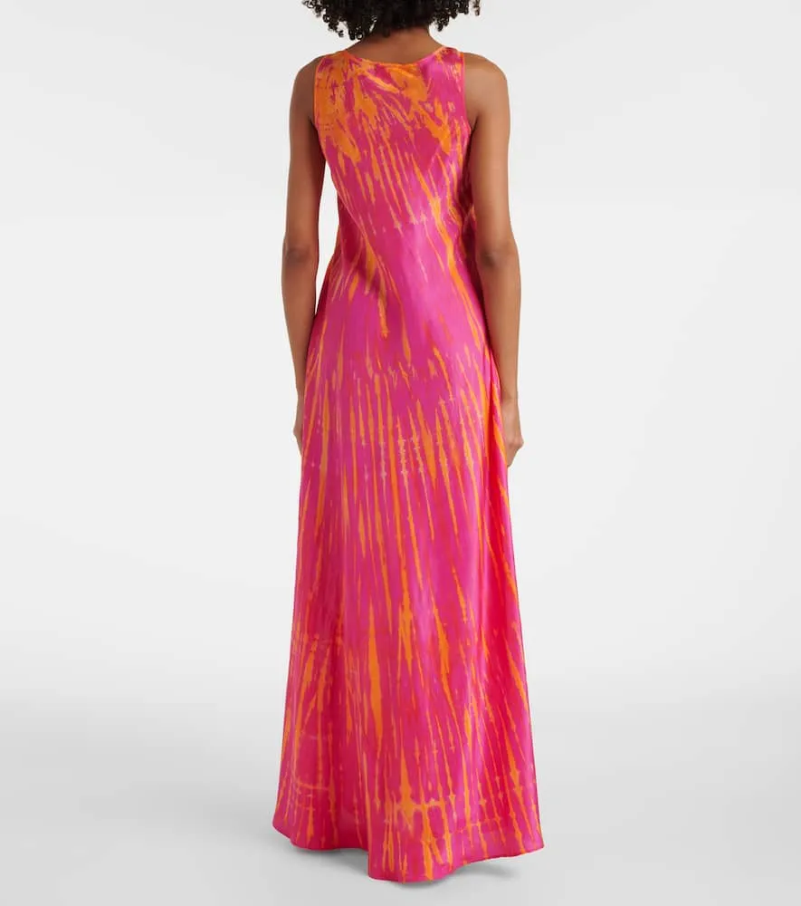 Anna Kosturova Camille silk maxi dress