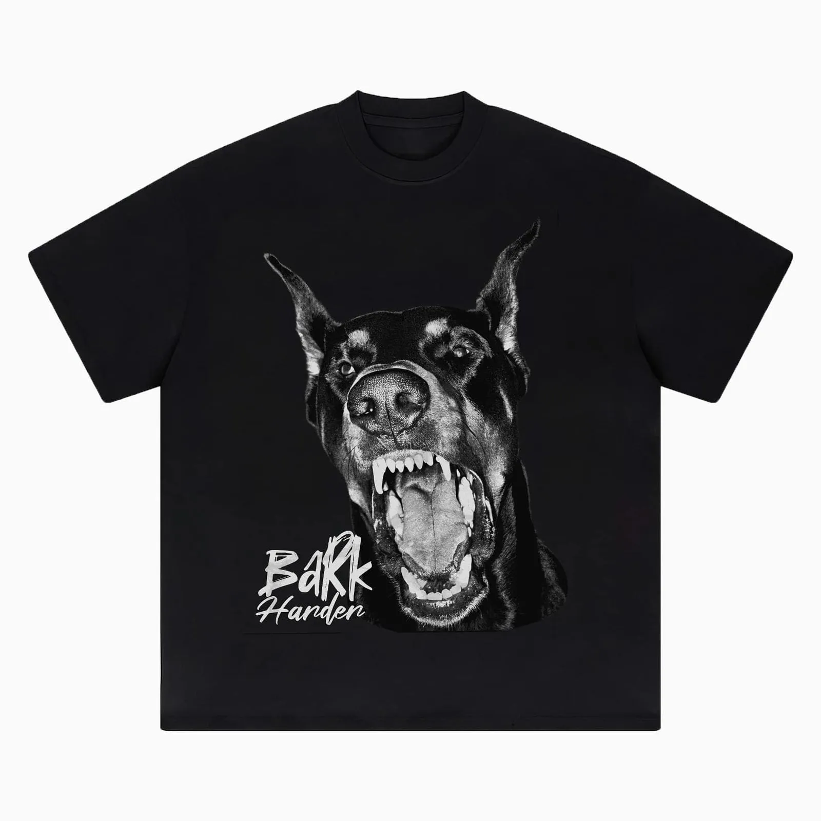 Bark Harder Doberman Graphic T-Shirt