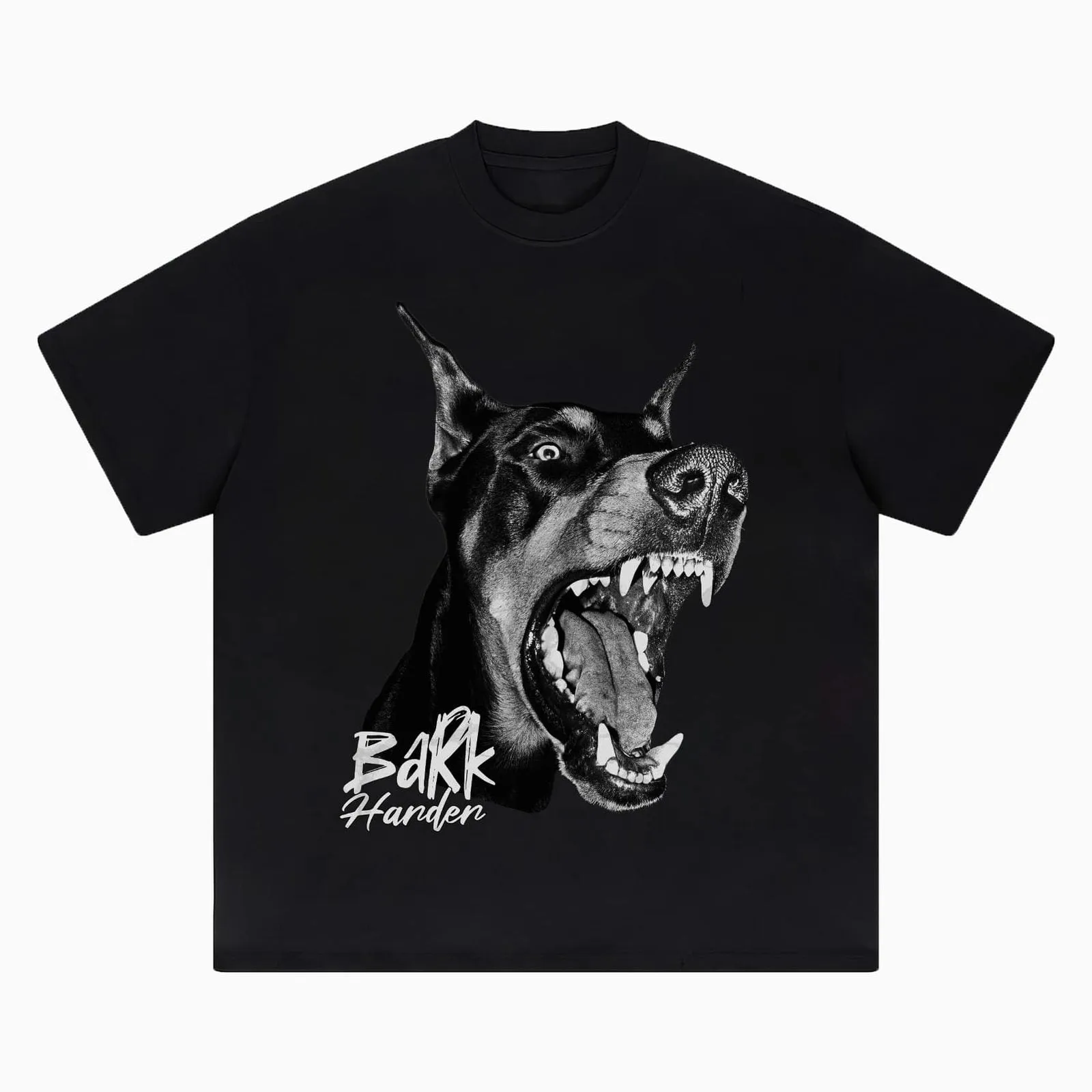 Bark Harder Doberman Graphic T-Shirt