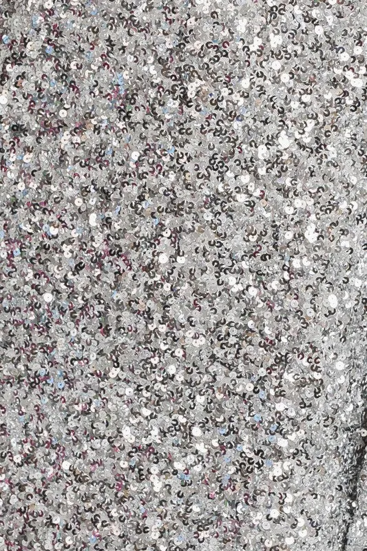 Beautiful Glamorous Long Sleeve Sequin Mini Dress