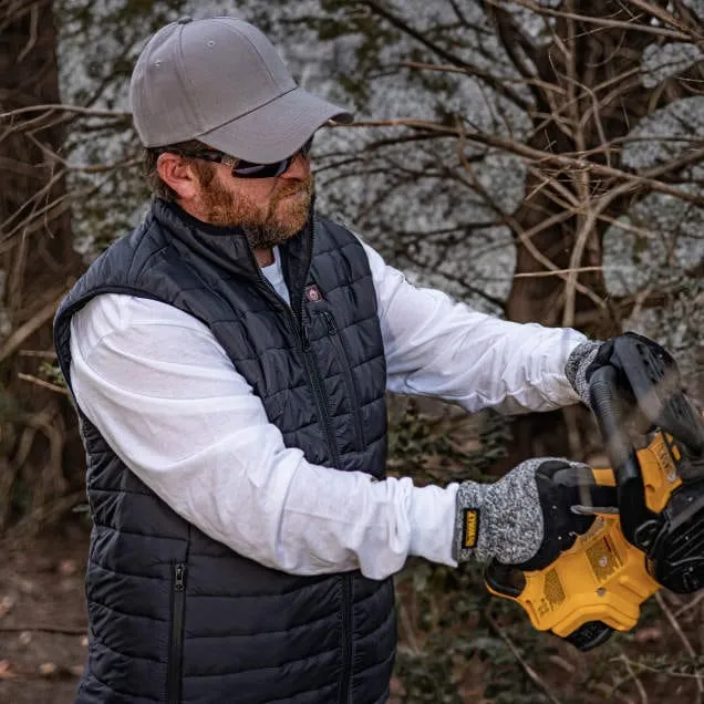 DEWALT Men's Heated Lightweight Puffer Vest With Battery
