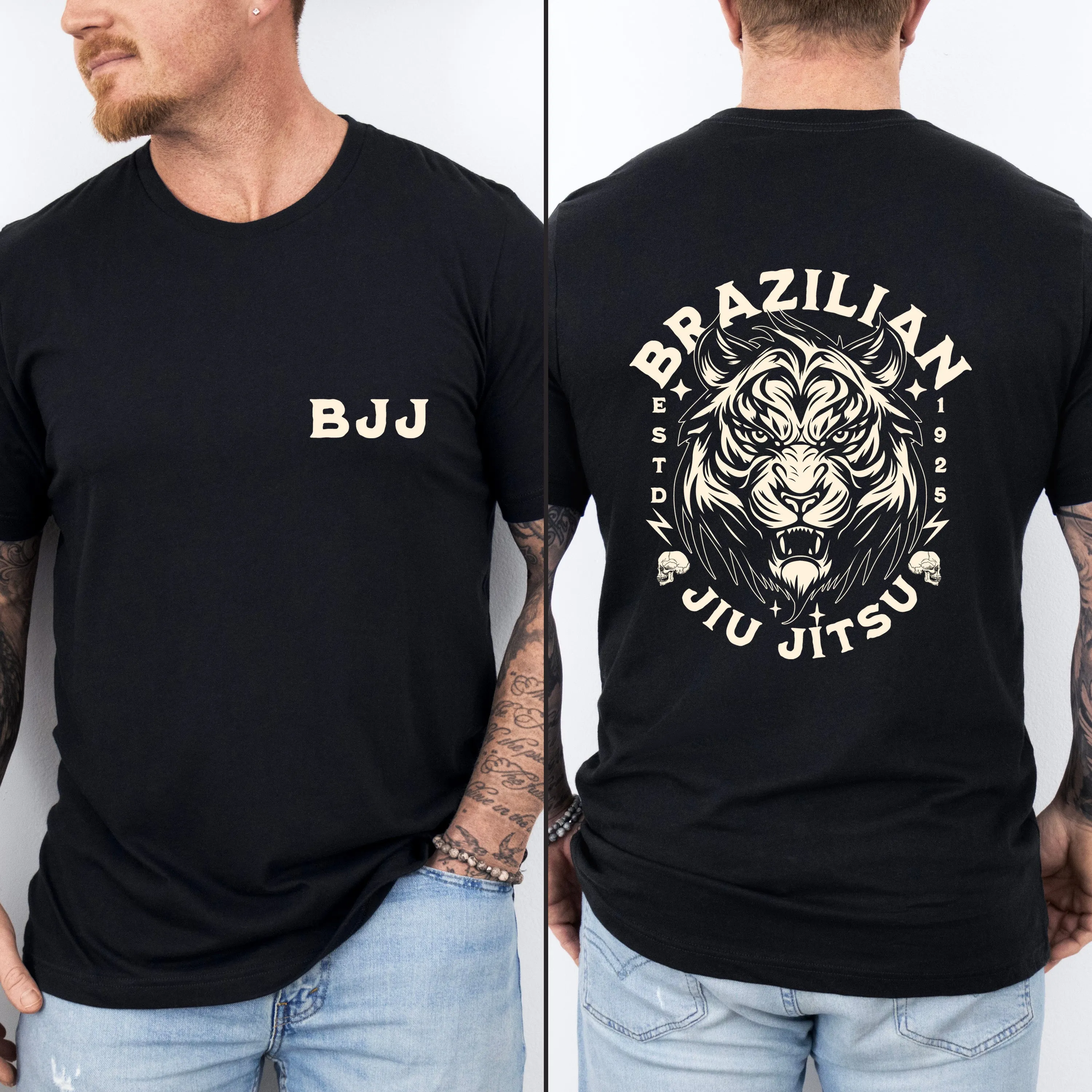 Graphic Tiger BJJ T Shirt