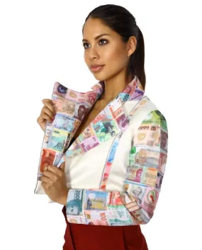 Ladies Money Print Jacket