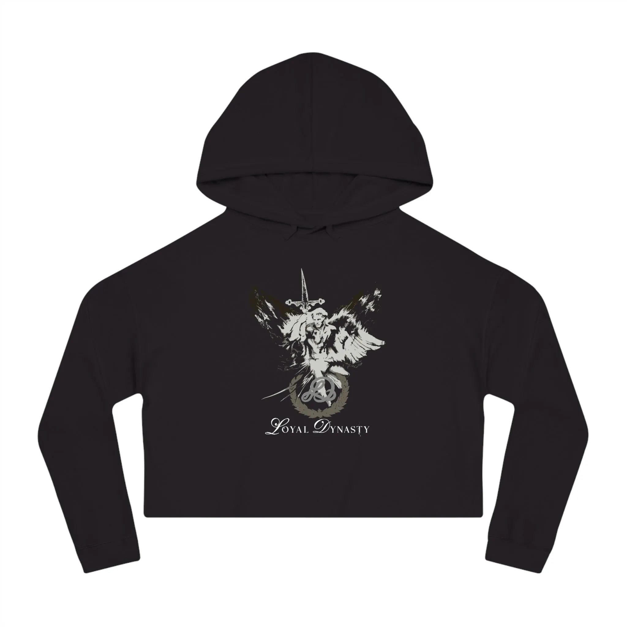 LD Shield of Honor Womens Cropped Hooded Sweatshirt
