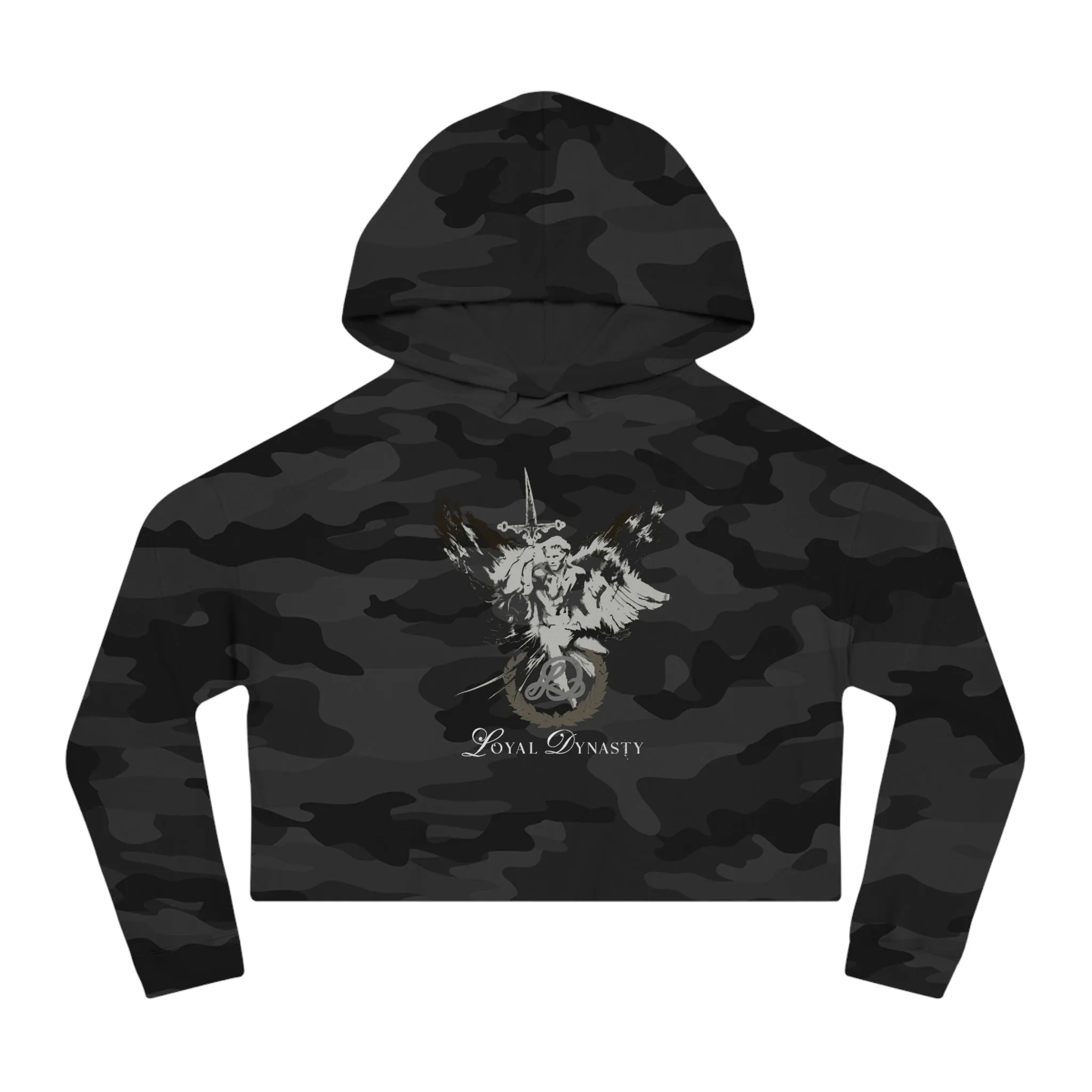 LD Shield of Honor Womens Cropped Hooded Sweatshirt