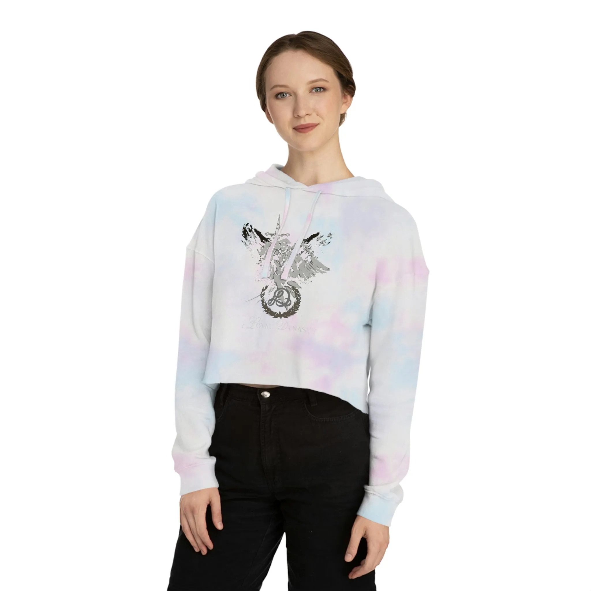 LD Shield of Honor Womens Cropped Hooded Sweatshirt