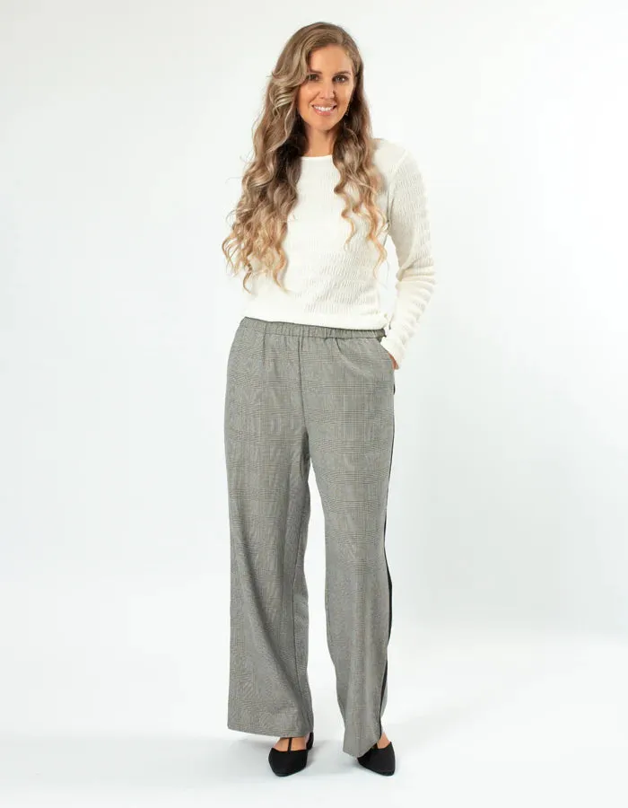 Stella   Gemma LEO PANTS - HOUNDSTOOTH