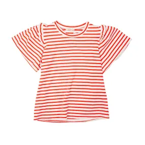 Women's Striped Short Sleeve Shirt T1755A