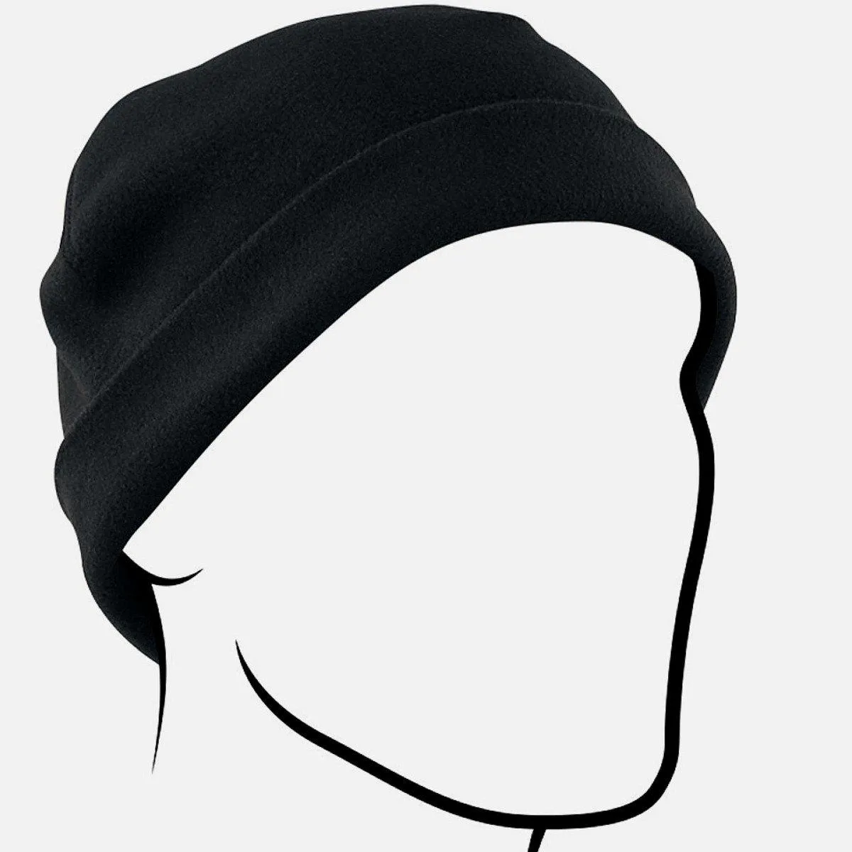 ZANheadgear® Windproof Skull Cap/Helmet Liner/Beanie, Black